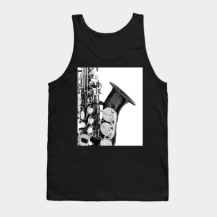 White Box Series Saxophone Tank Top